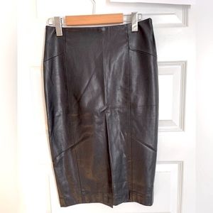 Zara faux leather skirt.